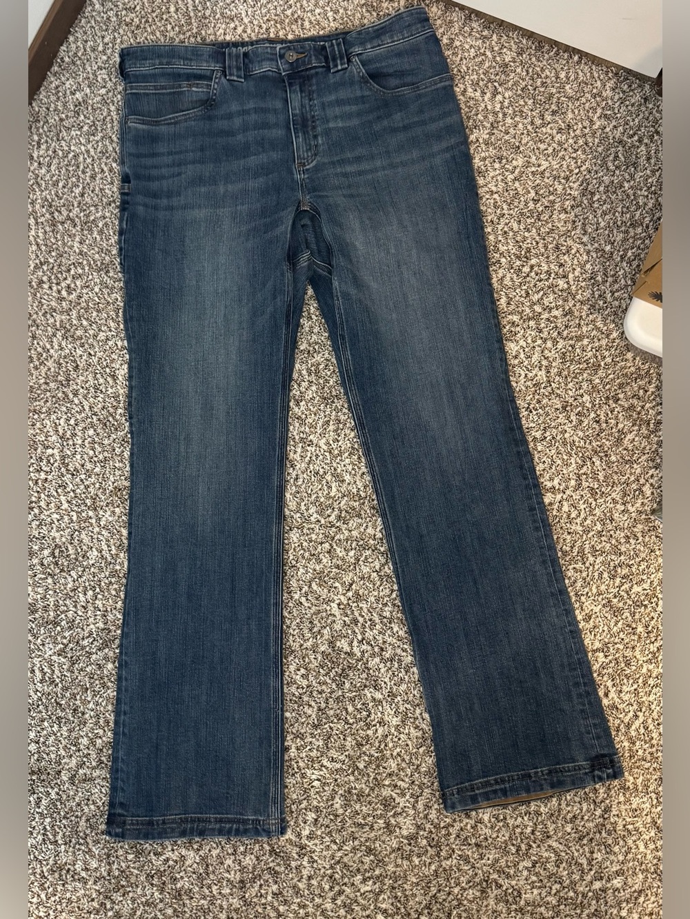 Duluth Trading Ballroom Double Flex Jeans Men’s 36x34 Slim Fit Stretch Denim